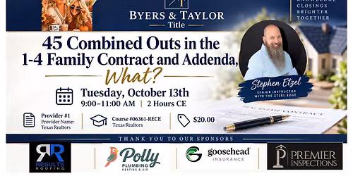 45 Outs of Contracts With Stephen Etzel 