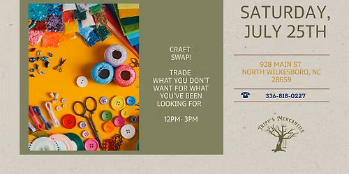 Craft Swap At Tripp's Mercantile