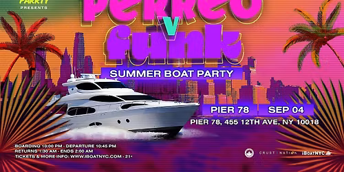 PERREO vs FUNK - Labor Day Brazil Boat Party Yacht Cruise