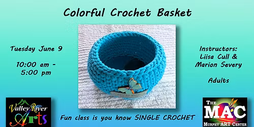 Colorful Crochet Basket