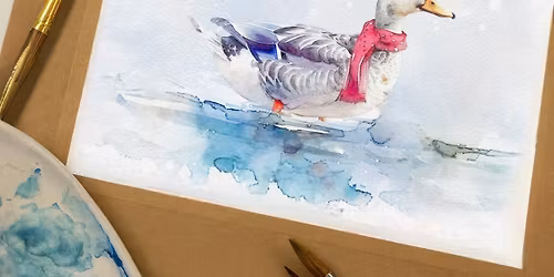 \ud83c\udfa8 Watercolour Winter Duck Workshop \ud83e\udd86