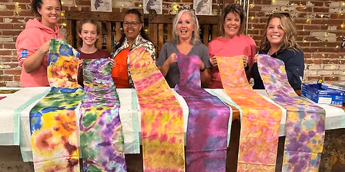 \ud83c\udfa8 Sip & Stain: Alcohol Ink Scarf Class! \ud83c\udf77