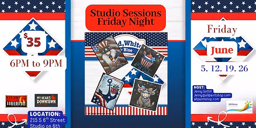 Studio Sessions Friday Night June @ Studio On 6th