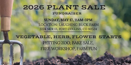 May 17 Plant Sale at Laughing Buck Farm