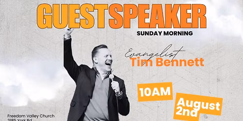 Guest Speaker: Tim Bennett