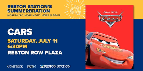 Reston Row Big Screen Movie Night featuring: CARS
