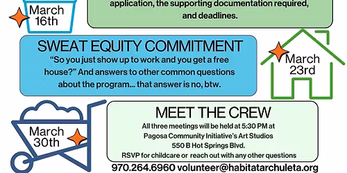 Monday's in March: 16th, 23rd, & 30th