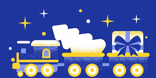 Santa Visits the Holiday Train Display