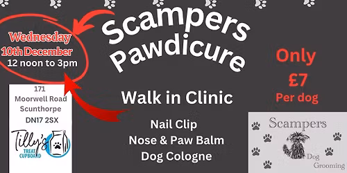 Scampers Pawdicure Walk In Clinic