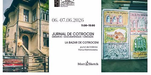 Urban Sketchers Bucharest \u00d7 Meet&Sketch @ Bazar de Cotroceni