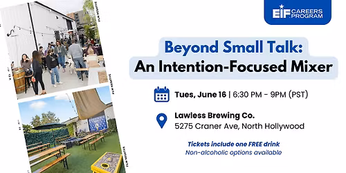 Beyond Small Talk: An Intention-Focused Mixer