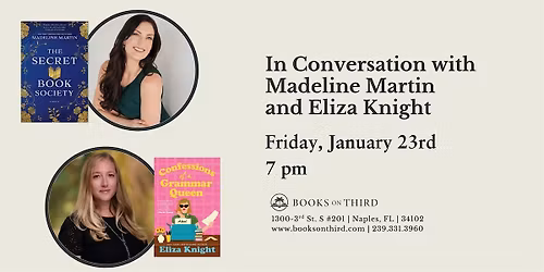 An Evening with Madeline Martin & Eliza Knight