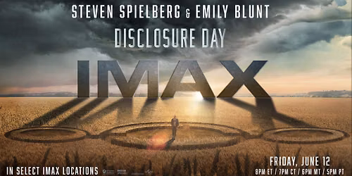 Disclosure Day: IMAX Live Pre-Show Q&A with Steven Spielberg