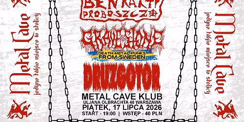 GRAVESTONE (Sweden) | B\u0118NKARTY PROBOSZCZA | DRUZGOTOR - Warszawa, Metal Cave Klub