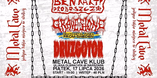 GRAVESTONE (Sweden) | B\u0118NKARTY PROBOSZCZA | DRUZGOTOR - Warszawa, Metal Cave Klub