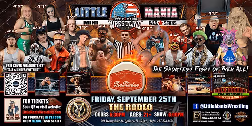Quincy, IL -  Little Mania Mini Wrestling @ The Rodeo