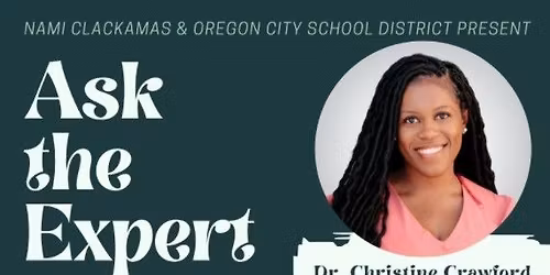 Ask the Expert with Dr. Christine Crawford author of "you are not alone For Parents and Caregivers"