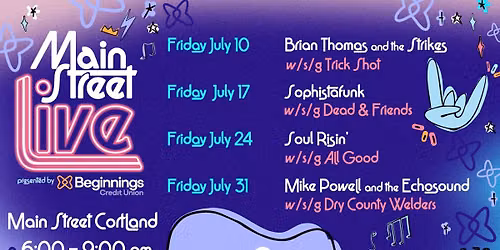 Main Street Live Cortland by Presented by Beginnings Credit Union