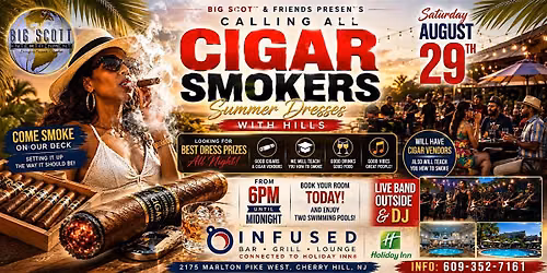 CALLING ALL CIGAR SMOKERS, SUNDRESSES, DESIGNER  HATS