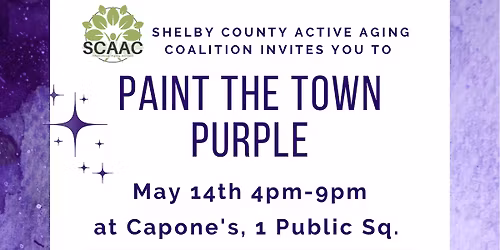 Paint the Town Purple - Supporting Alzheimer's and The Longest Day Walk of Shelby County