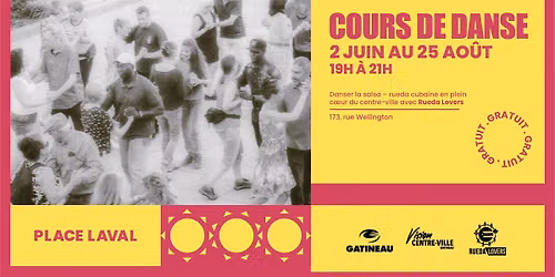 Cours de danse \u00e0 la Place Laval 