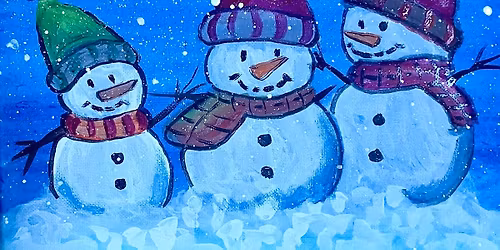 The Three Snowmen Painting
