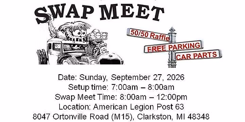 Flaming Pistons Car Club Swap Meet