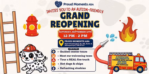 Proud Moments ABA Invites You to a Rescue Grand Reopening in Albuquerque!