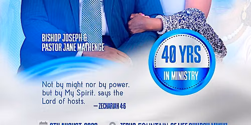 40 YEARS IN MINISTRY CELEBRATION