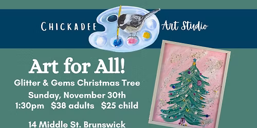 Art for All Ages - Glitter & Gems Christmas Tree
