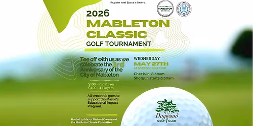 3rd Annual Mableton Classic Golf Tournament