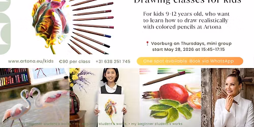 Drawing realistically: lessons for kids in Voorburg