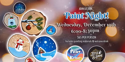 *SOLD OUT* Paint Night At Ryes & Shine, Langford