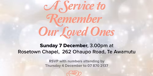 A service to remember our loved ones