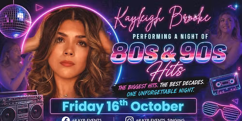 Back to the 80s and 90s with Kayleigh!