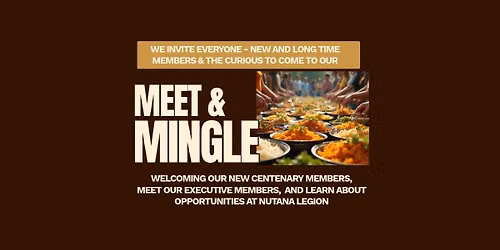 Meet & Mingle - Welcoming new Centenary Members