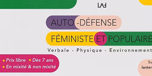 Atelier d'Auto D\u00e9fense F\u00e9ministe et Populaire [Non mixte]