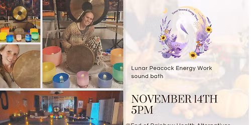 sound bath by lunar peacock energy work
