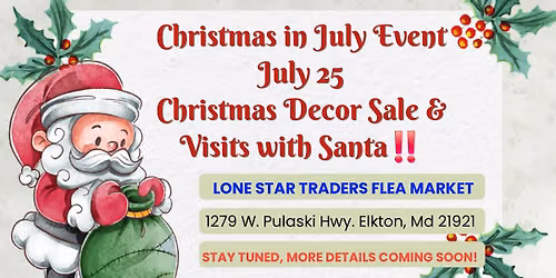 CHRISTMAS IN JULY WITH SANTA CLAUS\u203c\ufe0f