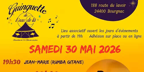 Soir\u00e9e d'ouverture 2026 Guinguette de l'Eau de l\u00e0
