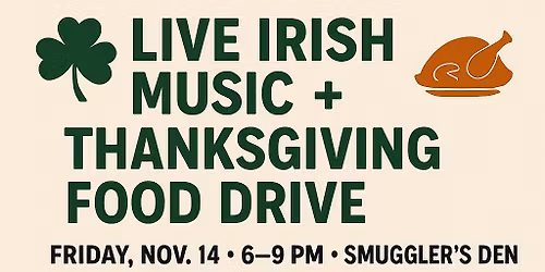 Live Irish Music + Thanksgiving Food Drive