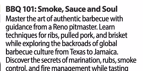 BBQ 101: Smoke, Sauce and Soul
