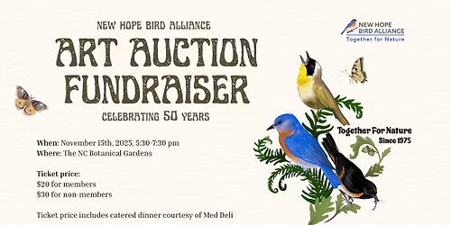 New Hope Bird Alliance Art Auction Fundraiser