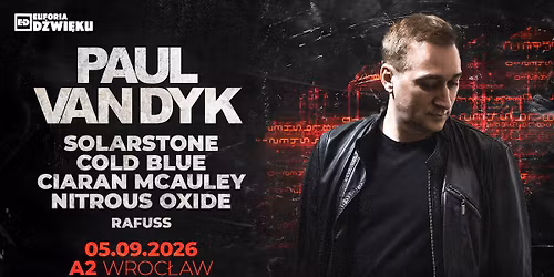 PAUL VAN DYK | A2 Wroc\u0142aw | 05.09.2026