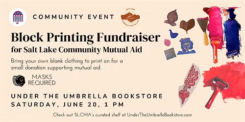 Block Printing Fundraiser for Salt Lake Community Mutual Aid