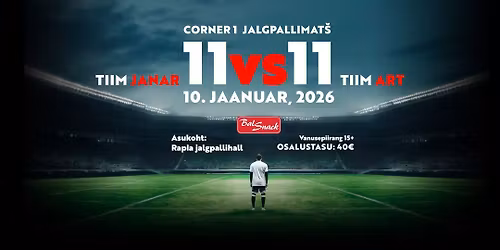 CORNER 1 jalgpallimat\u0161(piiratud arv kohti)