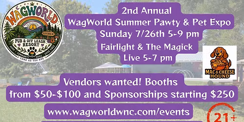2nd Annual WagWorld Summer Pawty & Pet Expo
