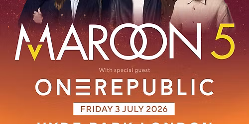 British Summer Time - Maroon 5 at Hyde Park