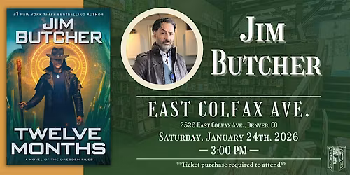 Jim Butcher Live at Tattered Cover Colfax