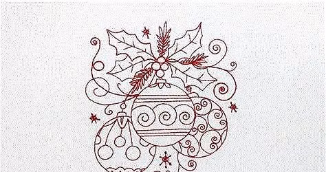 Monthly Meeting - Christmas Redwork